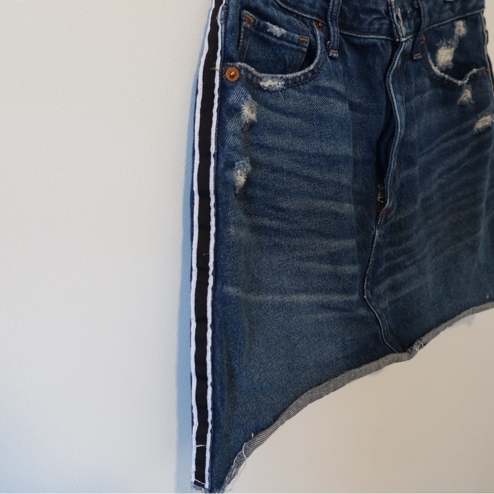 Abercrombie & Fitch Natural Rise Denim A-Line Skirt size 28 / 6 - Picture 6 of 7